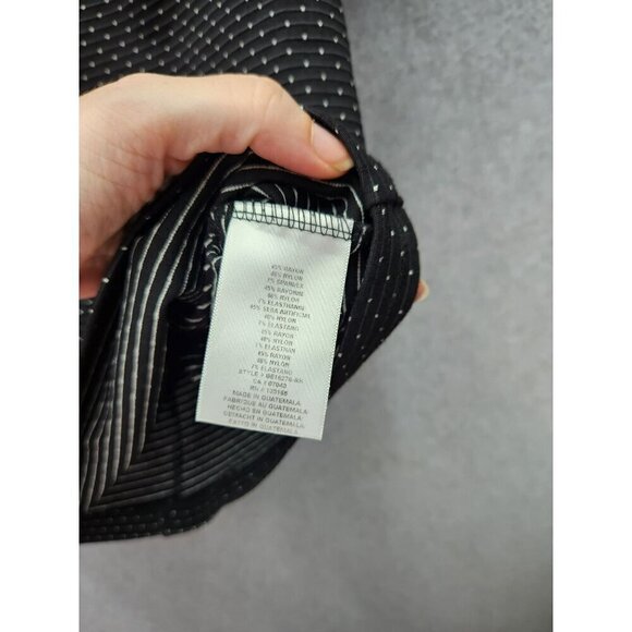 Eri + Ali Black Polka Dot Short Sleeve Blouse - Picture 3 of 4